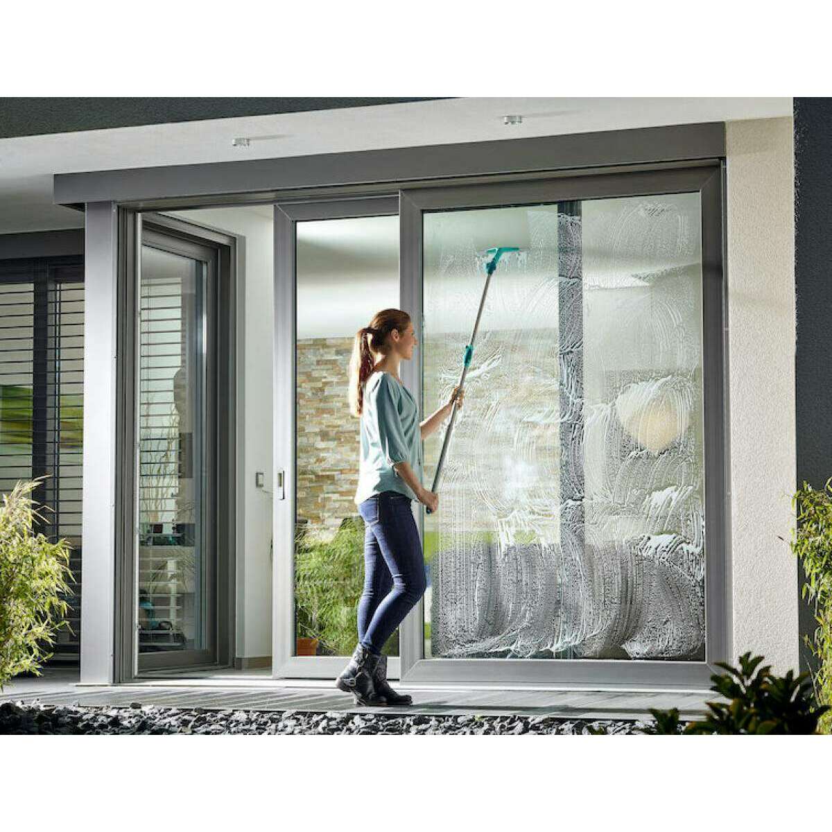 2in1 XL Micro Duo Telescopic Window Squeegee Set - Medaid International