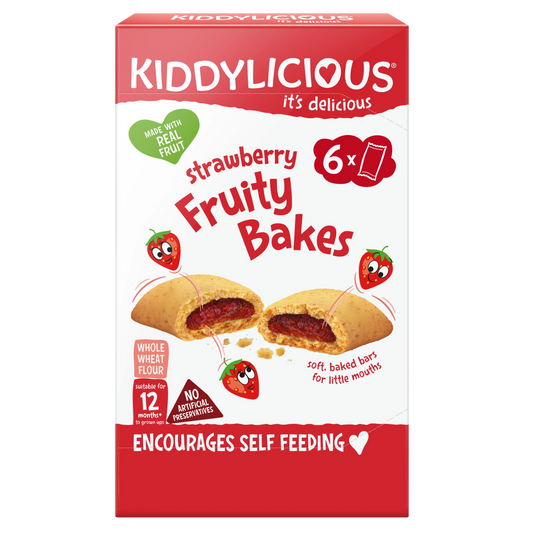Fruity Bakes 6-pack | Strawberry | Toddler & Kids Snacks | Kiddylicious - Medaid - Lebanon