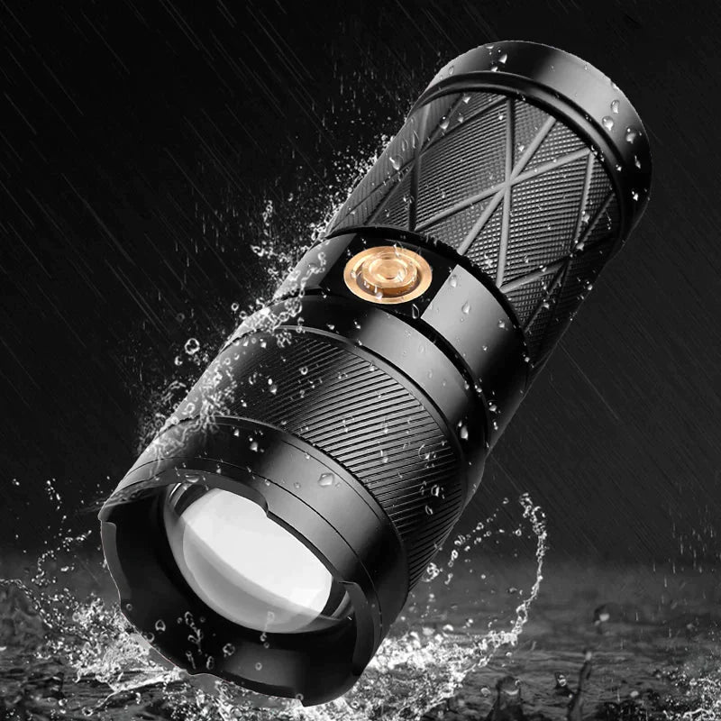 USB Rechargeable Flashlight GT50 Black