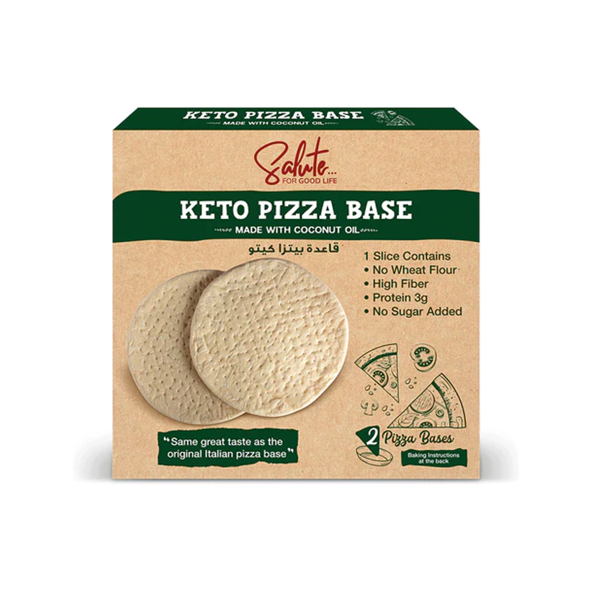 SALUTE PIZZA BASE - KETO - Medaid International