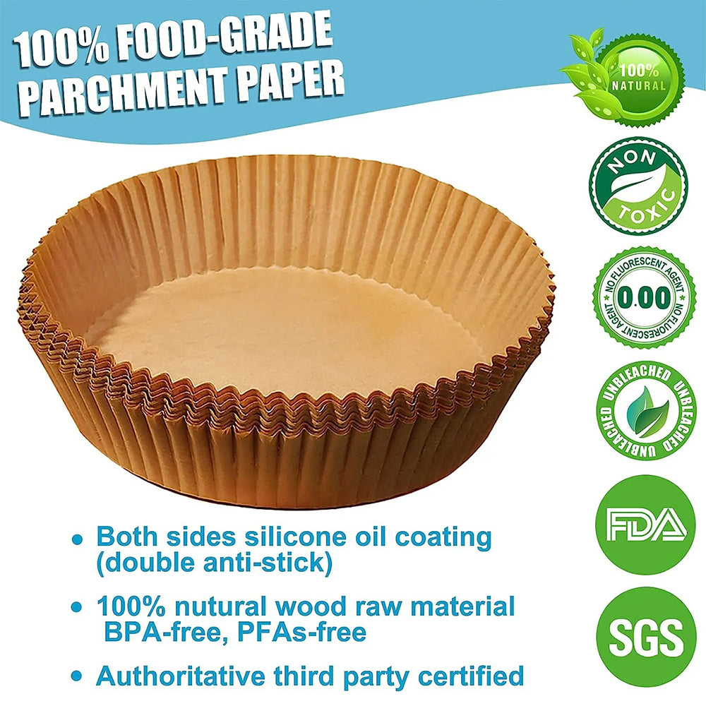 Air Fryer Liners Disposable Paper 50 Pcs - Medaid International