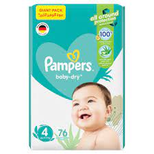 Pampers reg 4 7-18kg 76diapers - Medaid - Lebanon