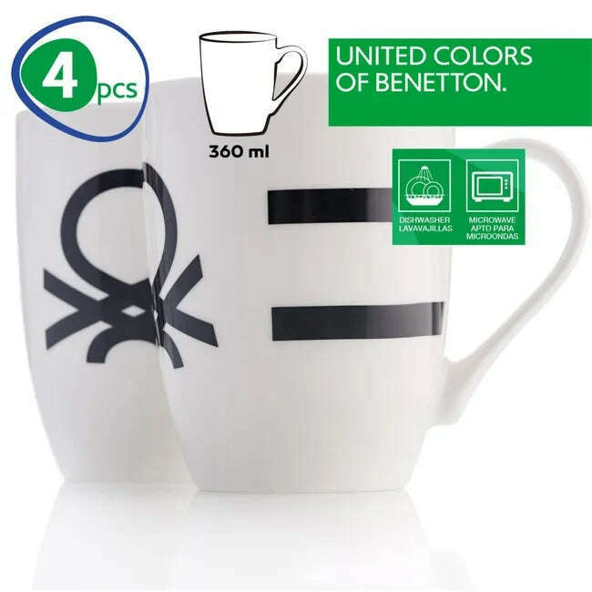 Black&White Collection, Set of 4 Mugs - Medaid International