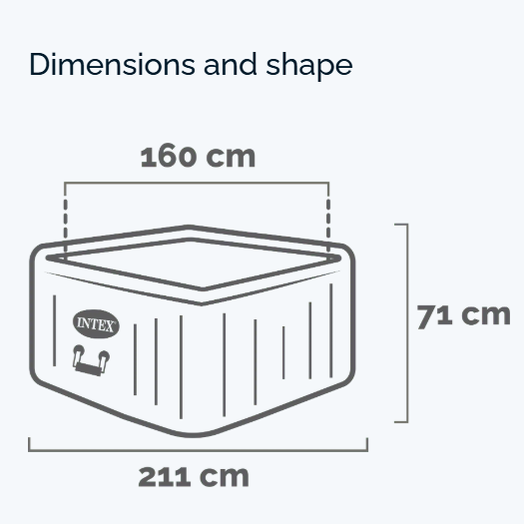 4-Person Greystone Deluxe Square Bubble Spa Set - Medaid International