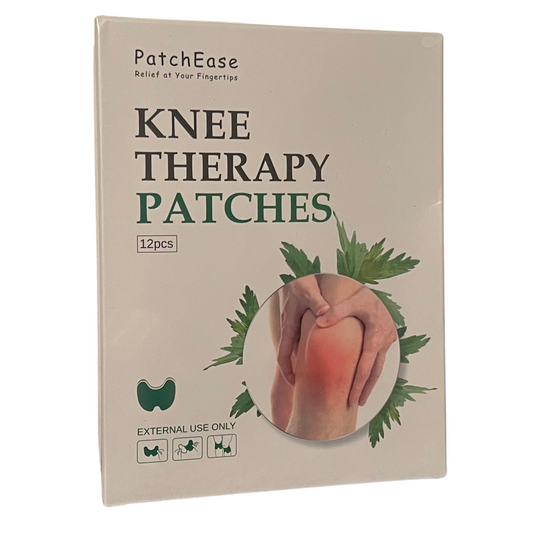Original Herbal Natural Knee Pain Relief Patches - Plaster for Knee Support & Muscle Pain - Maximum Strength for Temporary Relief Joint Pain Relief - Adhesive Heat Patches Made with Natural Herbs for Wellness (12 Pads) - Medaid