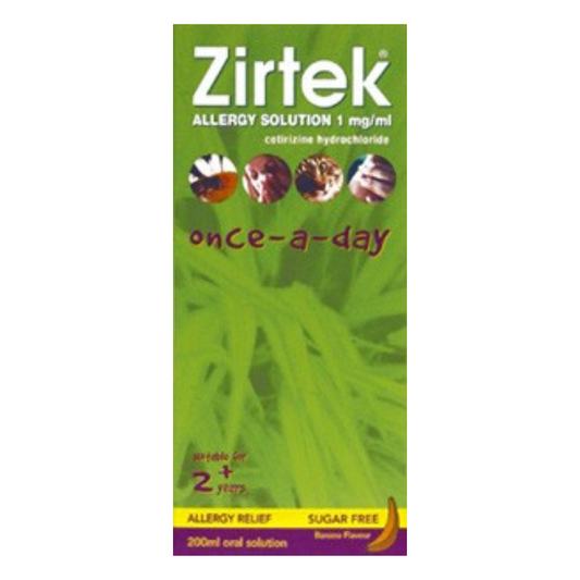 Zirtek - Cetirizine Allergy Solution 200ml (P) - Medaid International