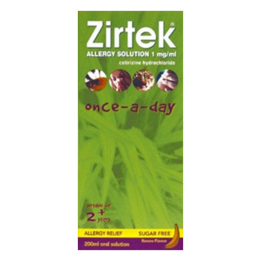 Zirtek - Cetirizine Allergy Solution 200ml (P) - Medaid