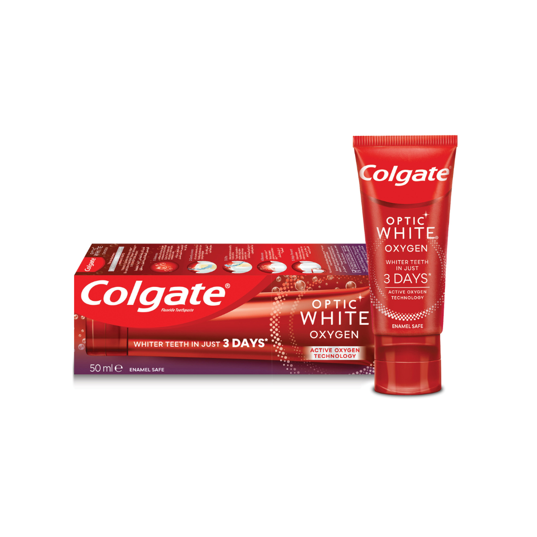 Colgate Optic White Oxygen Toothpaste 50ml - Medaid - Lebanon