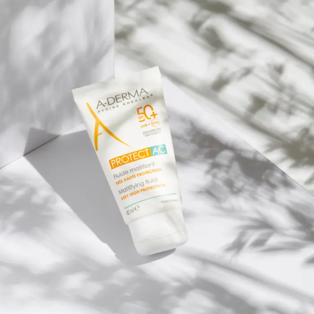 A-Derma Protect Ac Mattifying Fluid 50+ For Acne Prone Skin 40ml