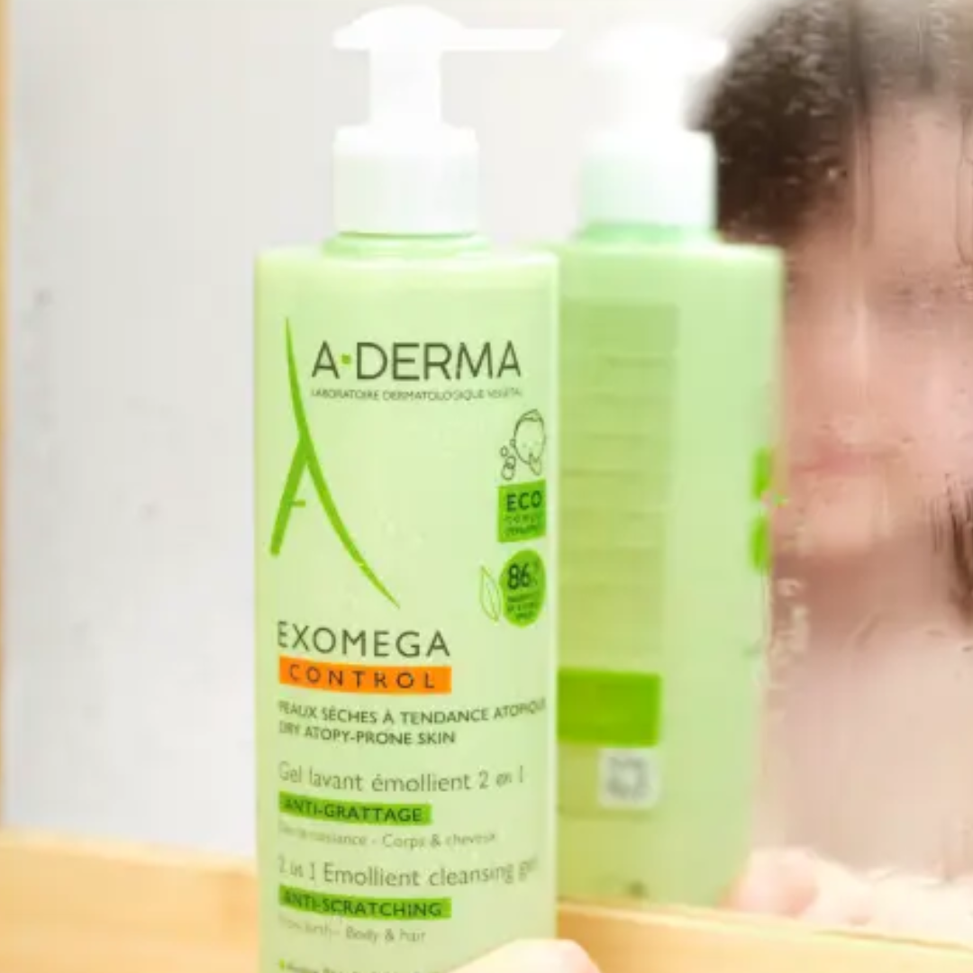 A-Derma Exomega Control Gel 2In1 For Eczema Prone Skin 500ml - Medaid - Lebanon