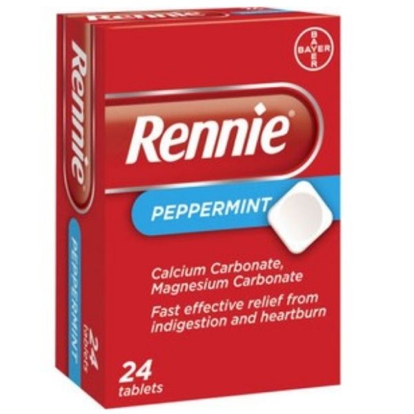 Rennie - Peppermint 24 Tablets - Medaid