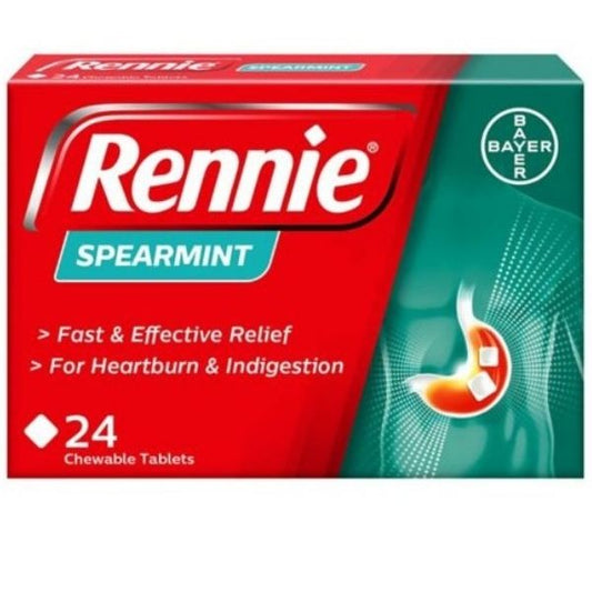 Rennie - Spearmint 24 Tablets - Medaid