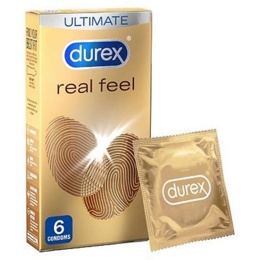 Durex - Real Feel Non Latex Condoms 6 Pack - Medaid International