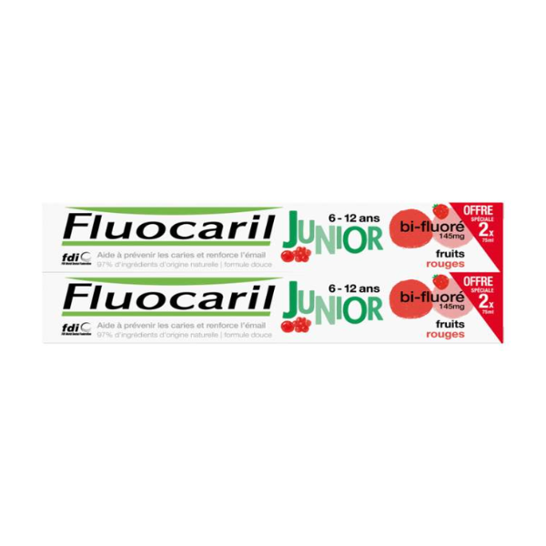 Fluocaril Junior Red Fruit 2X75 ml - Medaid