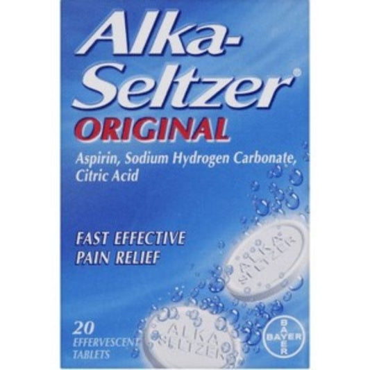 Alka-Seltzer - Original Aspirin 20 Tablets - Medaid International