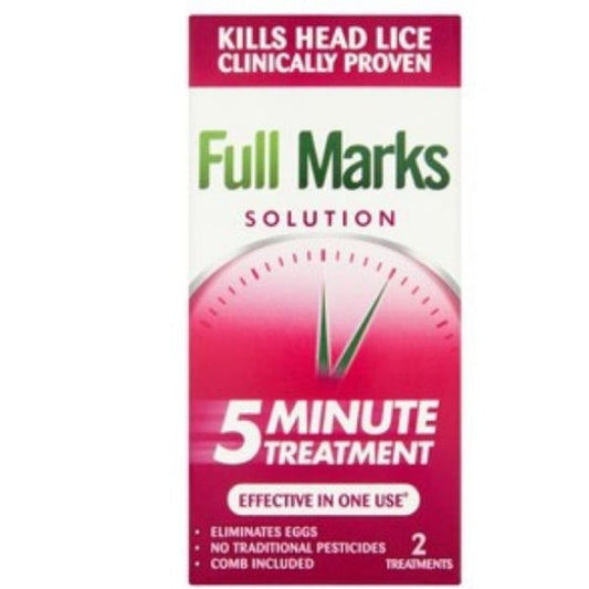 Full Marks - Solution With Comb 100ml - Medaid