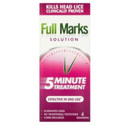 Full Marks - Solution With Comb 200ml - Medaid International