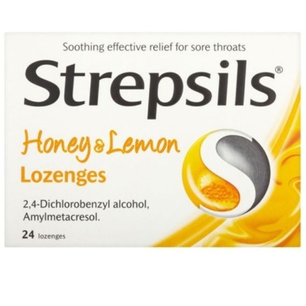 Strepsils - Lozenges Honey & Lemon 24 Pack - Medaid