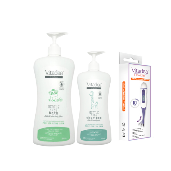 Buy Vitadea Shower Gel 700ml + Vitadea Thermometer And Get 1 Vitadea Shampoo 250 ml for FREE - Medaid