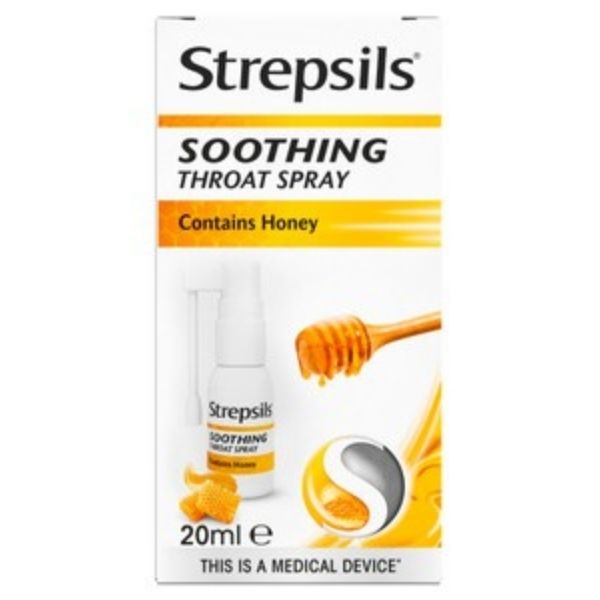 Strepsils - Soothing Throat Spray Honey 20ml - Medaid