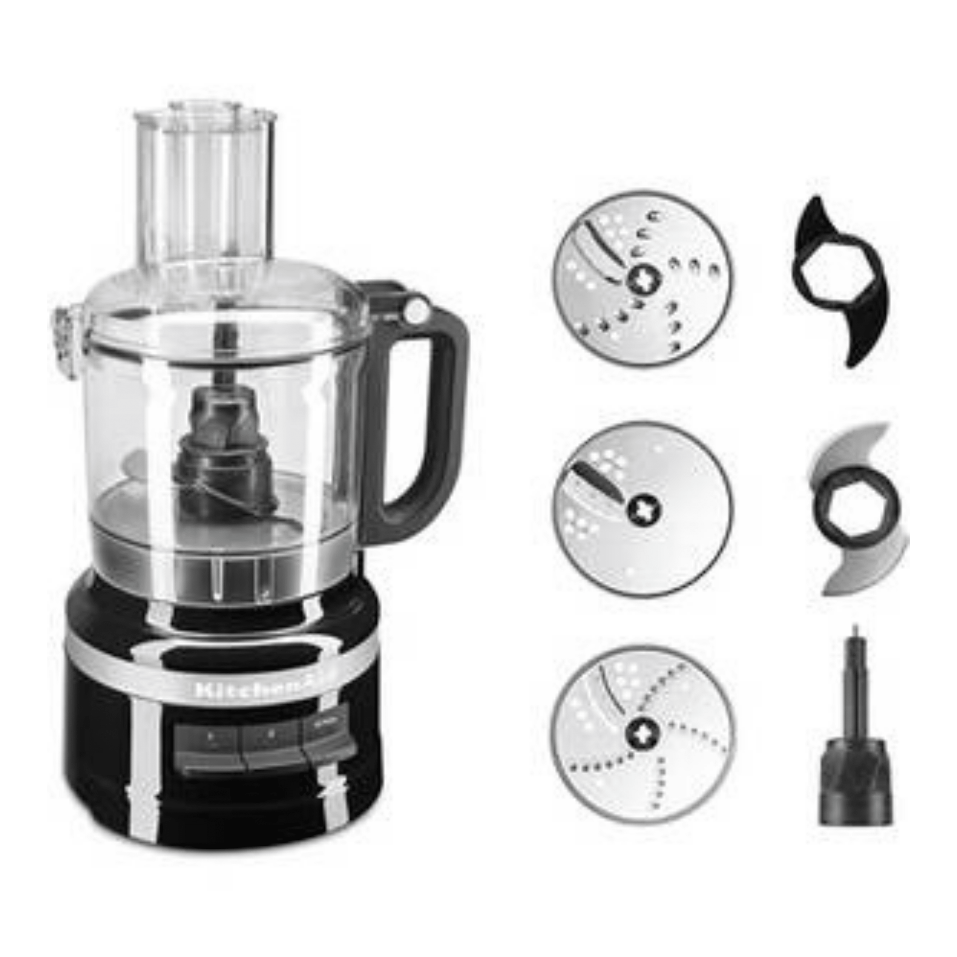 2.1L Food Processor, Onyx Black - Medaid International