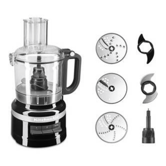 2.1L Food Processor, Onyx Black - Medaid International