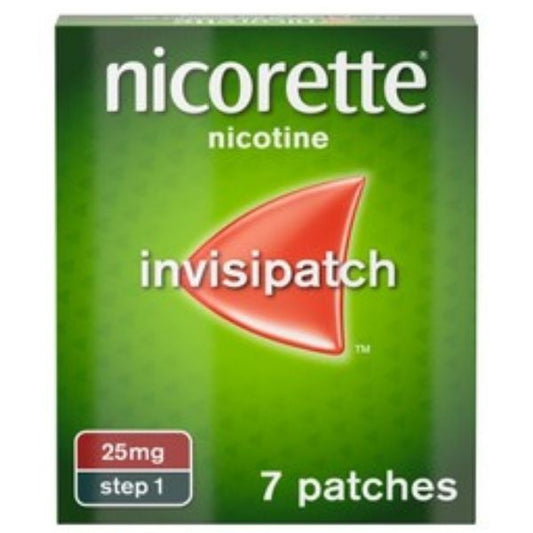 Nicorette invisipatch 25mg 7 Nicotine Patches - Medaid International