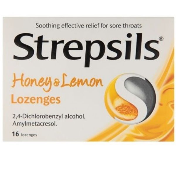 Strepsils - Honey & Lemon Lozenges Sore Throat 16x - Medaid