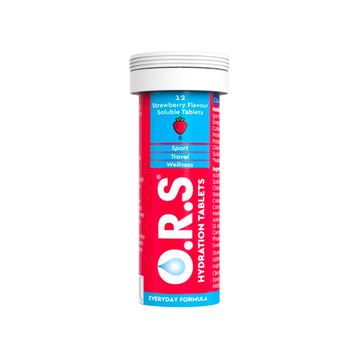 O.R.S - Strawberry Hydration 12 Tablets - Medaid