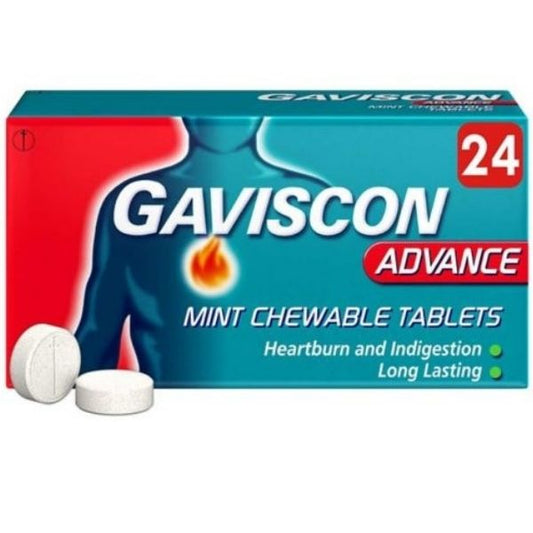 Gaviscon - Advance mint chewables 24s - Medaid International
