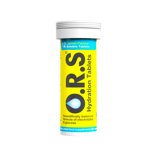 O.R.S. - Hydration Tablets Lemon Flavour 12 Tablets - Medaid International
