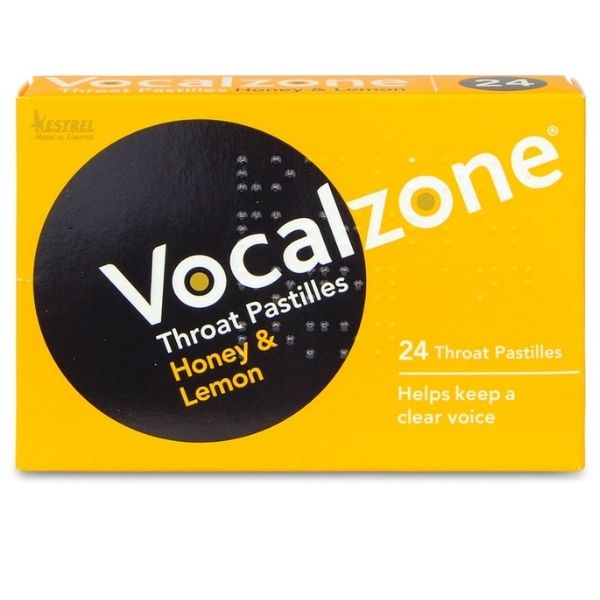 Vocalzone - Honeylemon Throat Pastilles 24x - Medaid