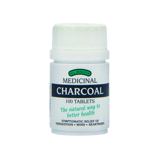 J.L Bragg - Medicinal Charcoal 100 Tablets - Medaid