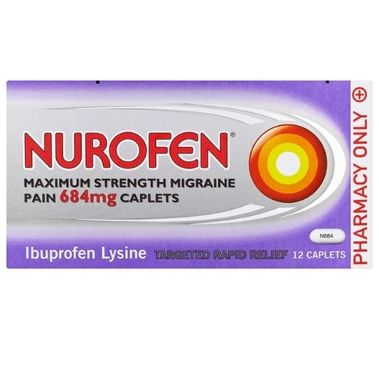 Nurofen - Max Strength Migraine Pain 12x (P) - Medaid International