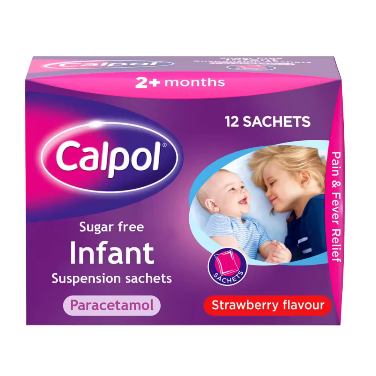 Calpol - Infant Sachets Strawberry 12 x 5ml Sachets - Medaid International