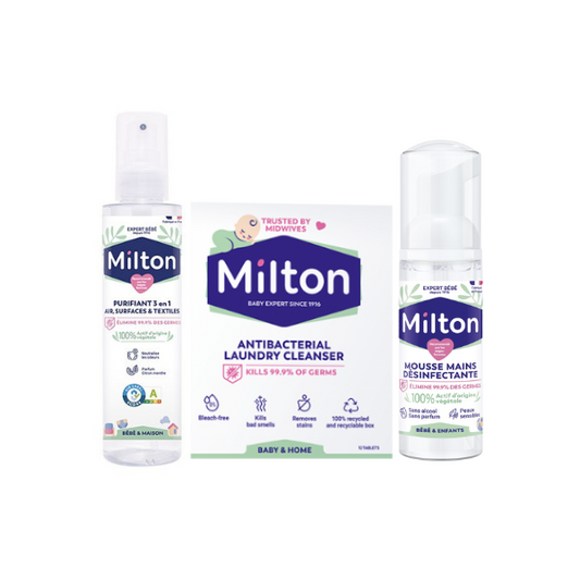 10% OFF Milton Antibacterial Hand Foam + Milton 3 in 1 Purifying Spray 200ml + Milton Antibacterial Laundry Tablets - Medaid - Lebanon