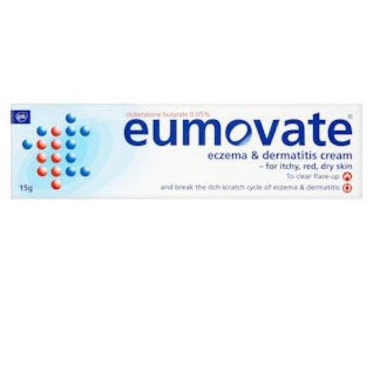 Eumovate - Eczema & Dermatitis Cream 0.05% 15g  (P) - Medaid International