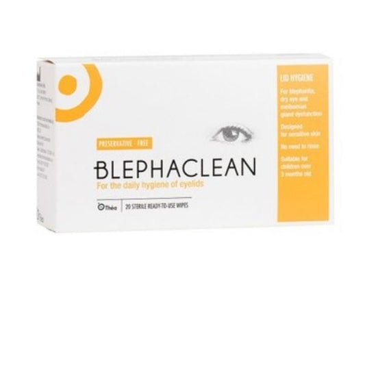 Blephaclean - Sterile Eyelid Cleansing Wipes Pack of 20 - Medaid International
