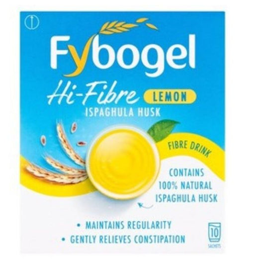 Fybogel - Hi-Fibre Lemon 10 Sachets - Medaid International