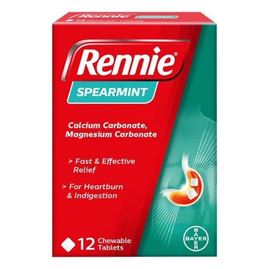Rennie - Spearmint 12 Chewable Tablets - Medaid International