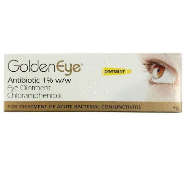 Golden Eye - Chloramphenicol Eye Ointment 4g (P) - Medaid International