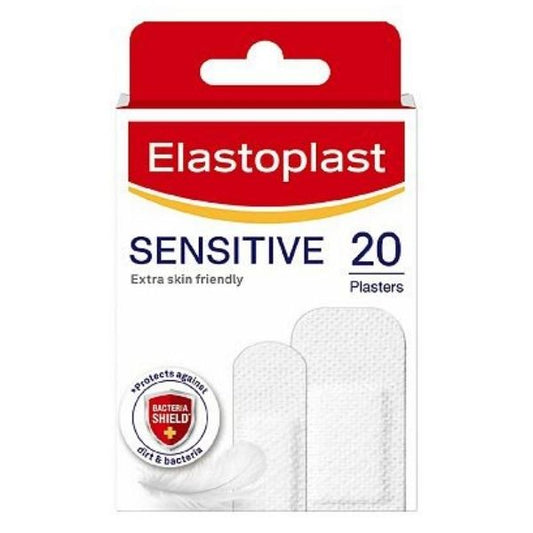 Elastoplast - Hypoallergenic Sensitive Skin 20 Plasters - Medaid International