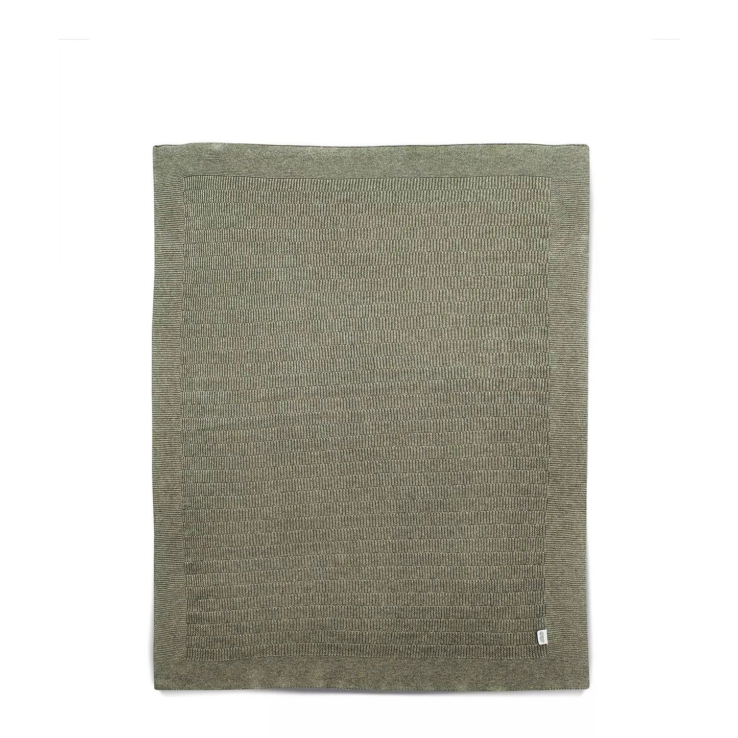 Born To Be Wild - Knitted Blanket Khaki Rib - Medaid International