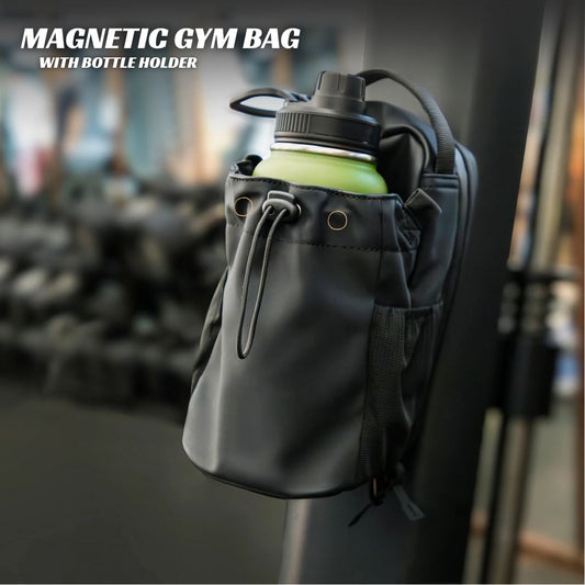 Magnetic Gym Bag With Water Bottle Holder - Medaid International