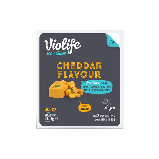 VIOLIFE CHEDDAR FLAVOUR BLOCK - VEGAN - Medaid International