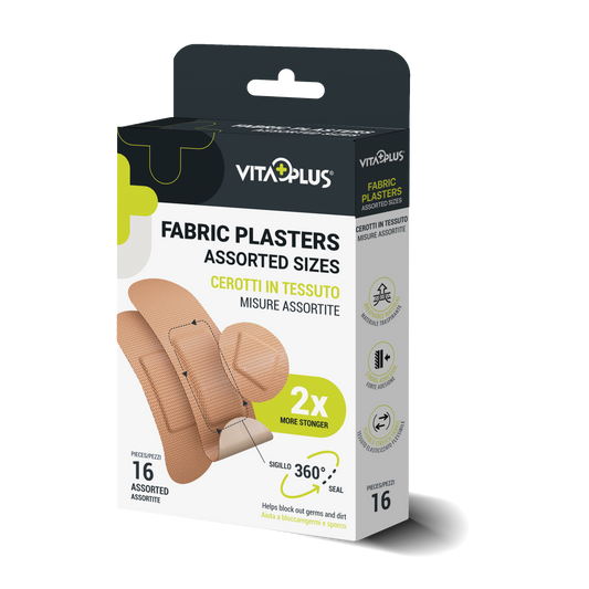 Medinox Vp61121 Fabric Plaster Assorted 16S - Medaid