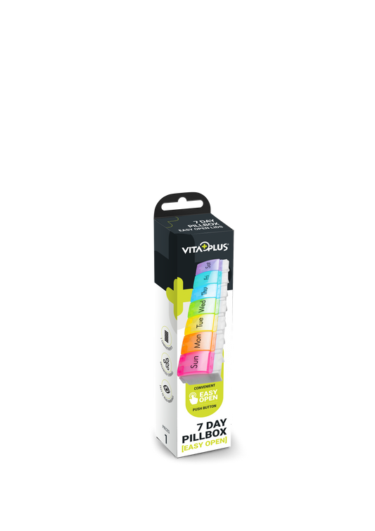 Medinox Vp64222 Vitaplus 7 Day Pill Box With Easy - Medaid