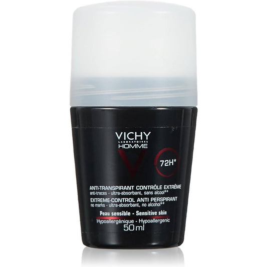 Vichy Homme Extreme Control 74hrs Anti-Perspirant Roll-On Deodorant - 50 ml - Medaid