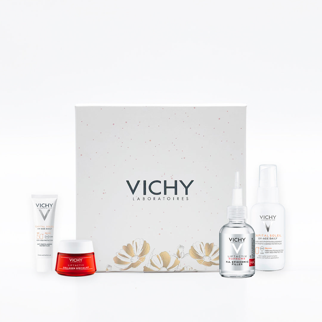 Liftactiv H.A Epidermic Filler 30ML + Capital Soleil UV Age SPF50+ 40ml + Liftactiv Collagen Day Cream 15ML + UV Age 15ml - Medaid