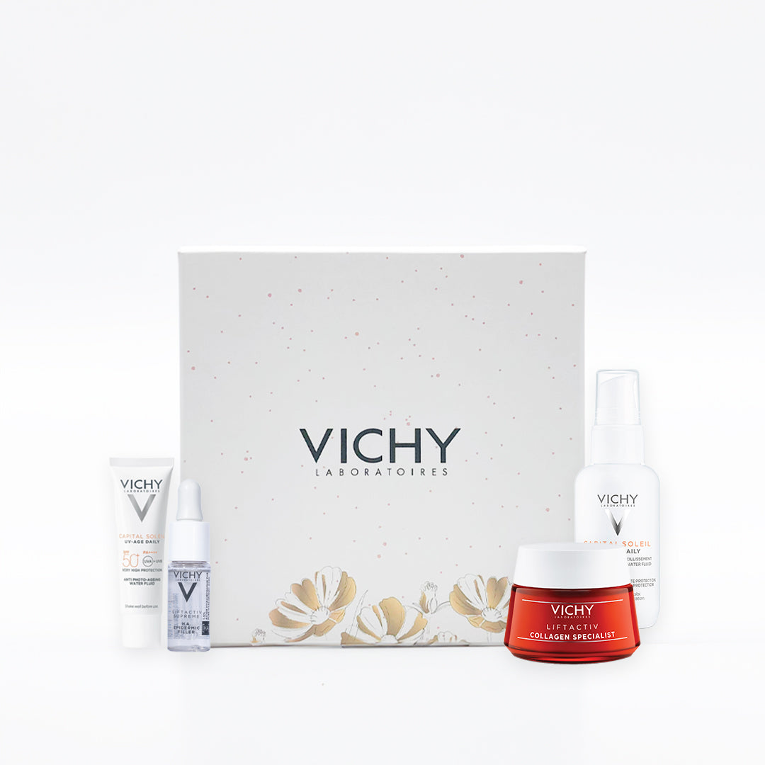 Liftactiv  Collagen Specialist - Intense Day Cream 50ML + Capital Soleil UV Age SPF50+ 40ml + Liftactiv H.A Epidermic Filler Mini 10ML +  UV Age 15ml - Medaid